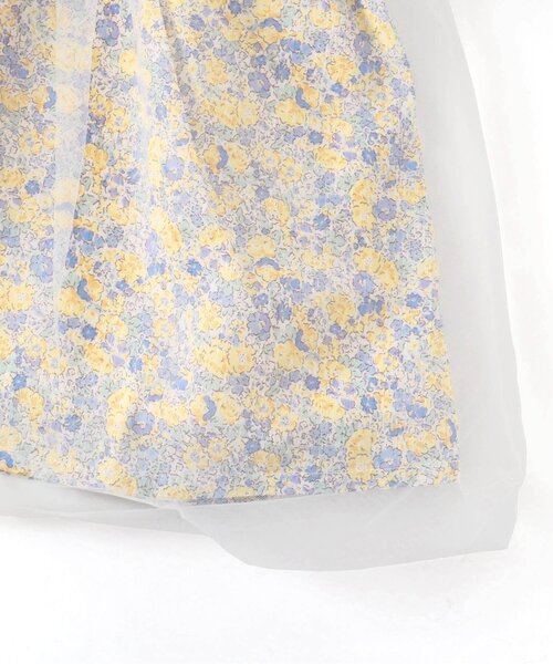 apres les cours(アプレレクール)の「【フォーマル対応】フラワーチュールドッキングワンピース_アプレレクールマシェリ(ワンピース・キッズ・ブルー/ピンク・120/80/130/90/140/110/100)」の4枚目の写真