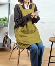 studio CLIP | リネン混H型エプロン S(エプロン)