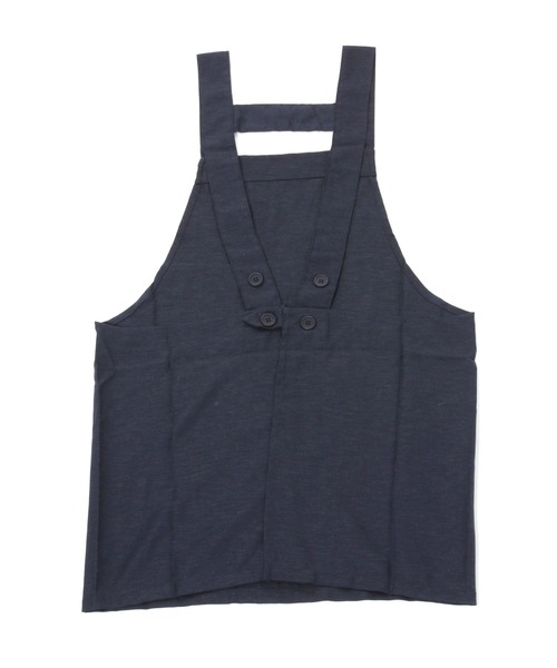 studio CLIP（スタディオクリップ）の「リネン混H型エプロン S（エプロン・レディース・イエロー/ネイビー・FREE）」の8枚目の写真