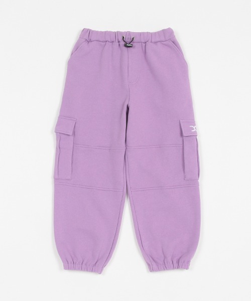 X-girl Stages(エックスガールステージス)の「裏起毛カーゴロングパンツ(その他パンツ・キッズ・ブラック/ネイビー/アイボリー/ラベンダー・80cm/90cm/110cm/100cm/120cm/130cm/140cm)」の4枚目の写真