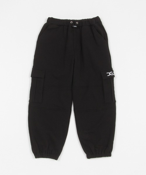 X-girl Stages(エックスガールステージス)の「裏起毛カーゴロングパンツ(その他パンツ・キッズ・ブラック/ネイビー/アイボリー/ラベンダー・80cm/90cm/110cm/100cm/120cm/130cm/140cm)」の1枚目の写真