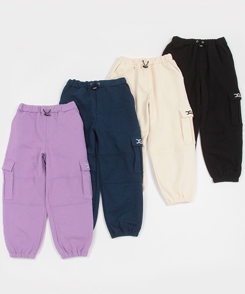 X-girl Stages(エックスガールステージス)の「裏起毛カーゴロングパンツ(その他パンツ・キッズ・ブラック/ネイビー/アイボリー/ラベンダー・80cm/90cm/110cm/100cm/120cm/130cm/140cm)」の11枚目の写真