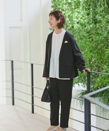 studio CLIP | 【みんなのリクエストパンツ】洗えるストレッチテーパードパンツ[プチ・プラスサイズあり](その他パンツ)