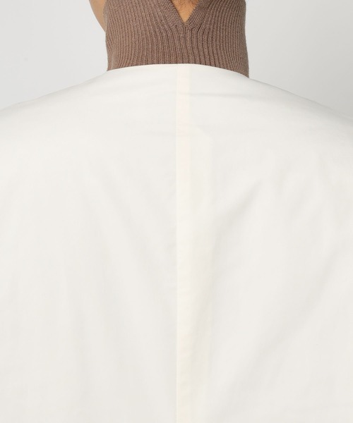 BARNYARDSTORM(バンヤードストーム)の「BARNYARDSTORM / ノーカラー中綿コート(ノーカラーコート・レディース・ネイビー/オフホワイト・0/1)」の20枚目の写真