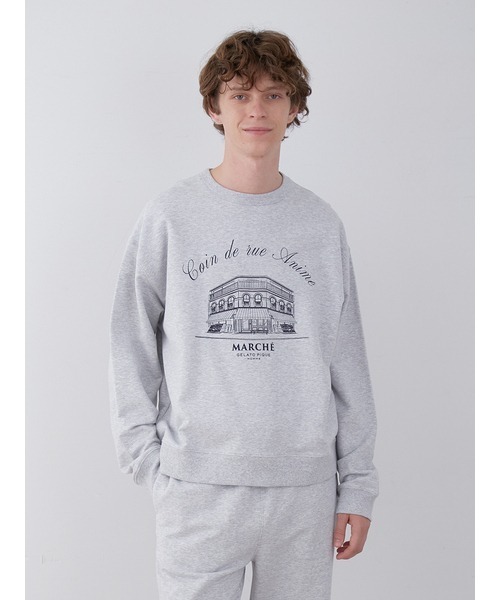 ジェラピケ 裏毛プルオーバー UNISEX】裏毛プルオーバー(トップス)｜ルームウェア・パジャマ