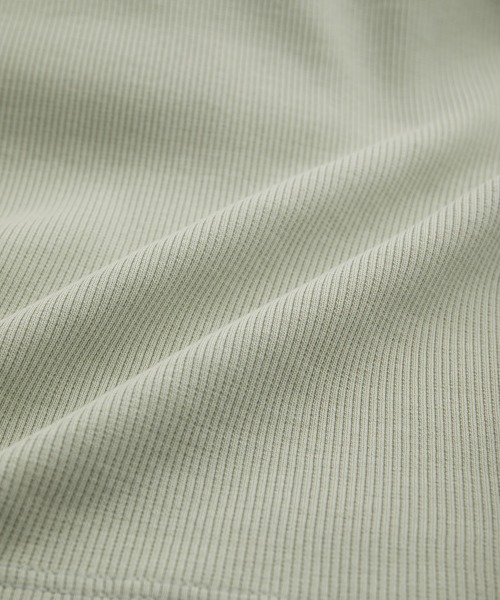 VIS（ビス）の「ワンショルダーテレコタンクトップ（タンクトップ・レディース・ライトグリーン/ブラック/キナリ・FREE）」の6枚目の写真