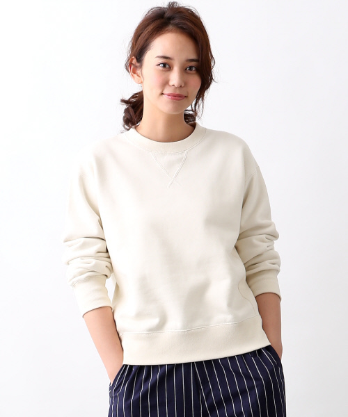 MYSELF ABAHOUSE（マイセルフアバハウス）の「【MORE 12月号掲載】裏毛ｽｳｪｯﾄ（スウェット・レディース・グレー/アイボリー/カーキ・SMALL/MEDIUM）」の2枚目の写真