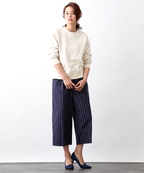 MYSELF ABAHOUSE（マイセルフアバハウス）の「【MORE 12月号掲載】裏毛ｽｳｪｯﾄ（スウェット・レディース・グレー/アイボリー/カーキ・SMALL/MEDIUM）」の8枚目の写真