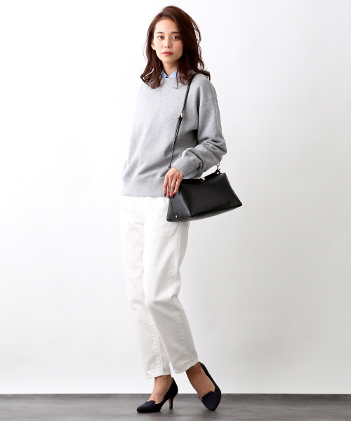 MYSELF ABAHOUSE（マイセルフアバハウス）の「【MORE 12月号掲載】裏毛ｽｳｪｯﾄ（スウェット・レディース・グレー/アイボリー/カーキ・SMALL/MEDIUM）」の5枚目の写真