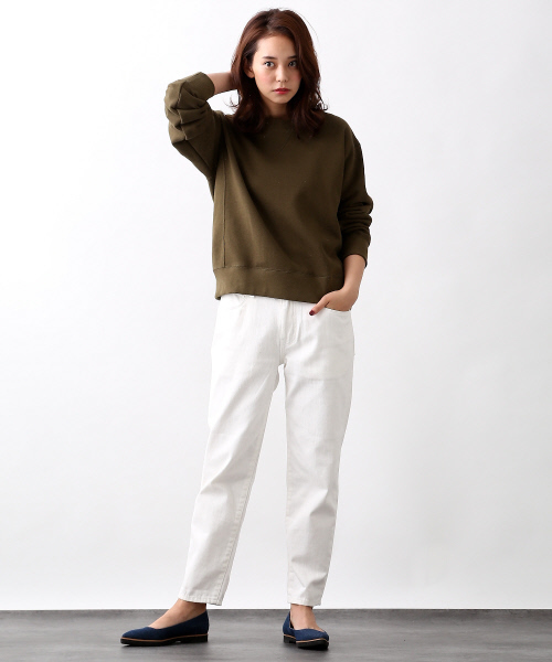 MYSELF ABAHOUSE（マイセルフアバハウス）の「【MORE 12月号掲載】裏毛ｽｳｪｯﾄ（スウェット・レディース・グレー/アイボリー/カーキ・SMALL/MEDIUM）」の6枚目の写真