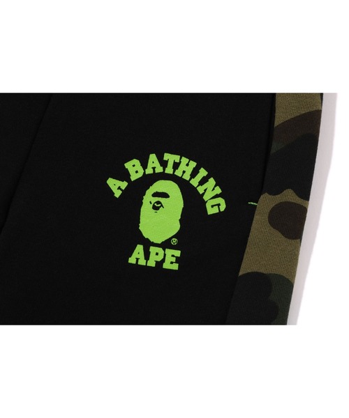 A BATHING APE(アベイシングエイプ)の「1ST CAMO PANEL SWEAT PANTS(スウェットパンツ・キッズ・グレー/ブラック・120/130)」の5枚目の写真
