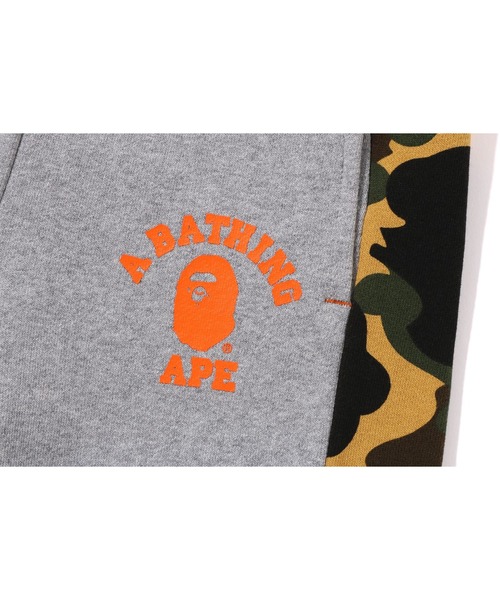 A BATHING APE(アベイシングエイプ)の「1ST CAMO PANEL SWEAT PANTS(スウェットパンツ・キッズ・グレー/ブラック・120/130)」の6枚目の写真
