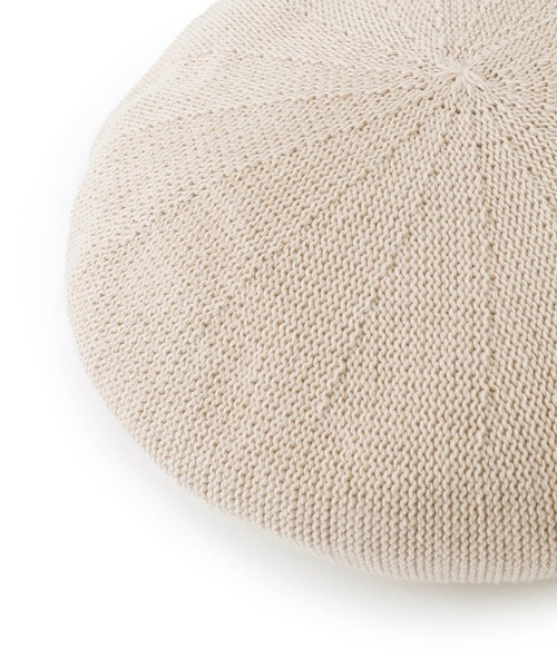 VIS（ビス）の「【手洗いOK】サーモベレー帽（ハンチング/ベレー帽・レディース・ベージュ/ブラック・FREE）」の14枚目の写真