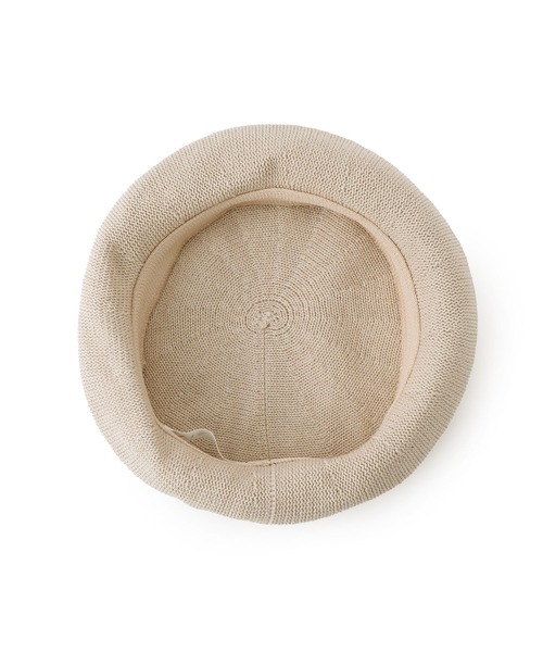 VIS（ビス）の「【手洗いOK】サーモベレー帽（ハンチング/ベレー帽・レディース・ベージュ/ブラック・FREE）」の8枚目の写真