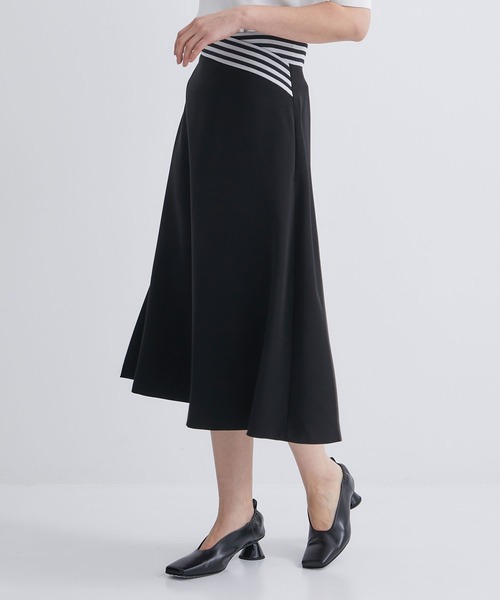 値下げ☆ボーダーズアットバルコニー ペンシルスカート BORDERS at BALCONY/ボーダーズアットバルコニー】TWILL SKIRT