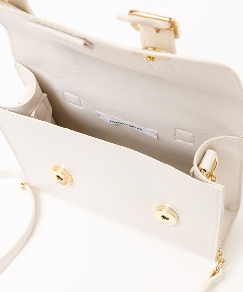 GLOBAL WORK（グローバルワーク）の「フラップショルダーBAG/108356（ショルダーバッグ・キッズ・ブラック/ナチュラル・ONESIZE）」の6枚目の写真