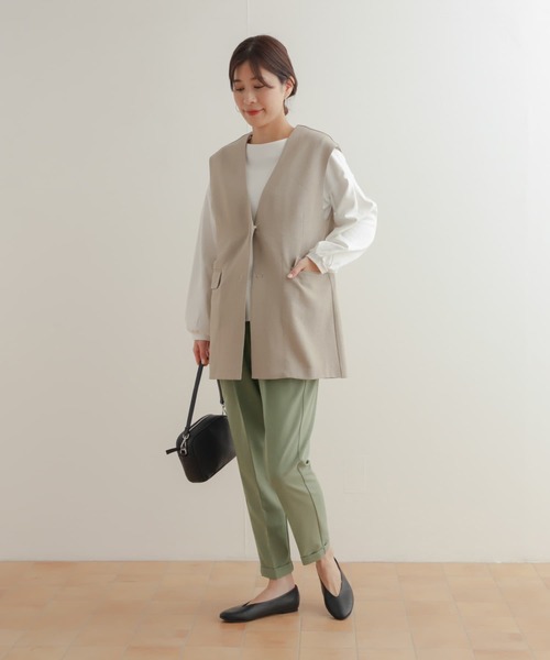 URBAN RESEARCH DOORS（アーバンリサーチドアーズ）の「ストレッチテーパードイージーパンツ（その他パンツ・レディース・ライトベージュ/ライトカーキ/ブラック・MEDIUM/SMALL/X-SMALL）」の22枚目の写真