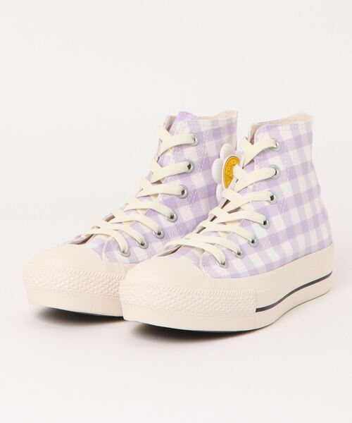 CONVERSE コンバース AS PLTS FLOWERPATCH HI オールスター PLTS フラワーパッチ HI 31311051 LILAC/WHITE