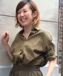 JOURNAL STANDARD | SOMELOSギンガム 2wayシャツ#(シャツ/ブラウス)