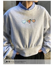 ANAP | パワーパフ ガールズ ANAP コラボ スウェット トレーナー クロップド丈 裏毛(スウェット)