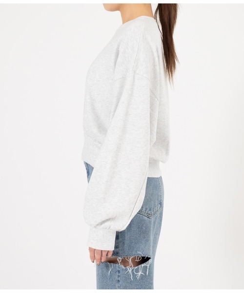 ANAP(アナップ)の「パワーパフ ガールズ ANAP コラボ スウェット トレーナー クロップド丈 裏毛(スウェット・レディース・ライトグレー/ネイビー・FREE)」の14枚目の写真