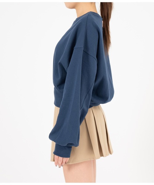 ANAP(アナップ)の「パワーパフ ガールズ ANAP コラボ スウェット トレーナー クロップド丈 裏毛(スウェット・レディース・ライトグレー/ネイビー・FREE)」の17枚目の写真