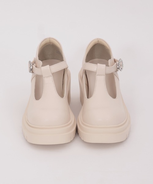 axes femme POETIQUE 厚底Ｔ字ストラップシューズ axes femme POETIQUE（アクシーズファムポエティック）の「T字