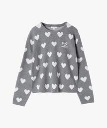 To b. by agnes b. | WV50 PULLOVER ハートジャガードプルオーバー(ニット/セーター)