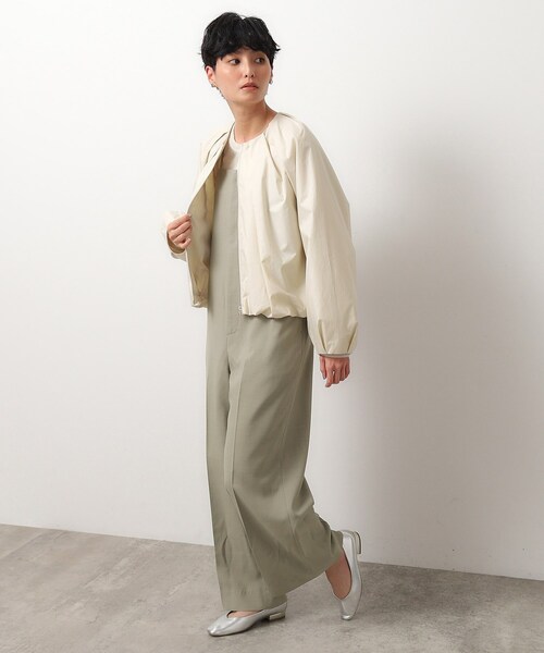 OPAQUE.CLIP（オペークドットクリップ）の「◆コットンタックZIPブルゾン【洗濯機洗い可】（ブルゾン・レディース・ナチュラル/ホワイト・38/40/42）」の18枚目の写真