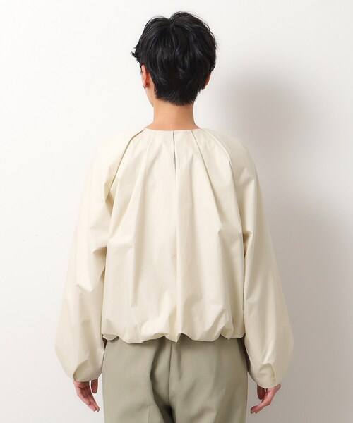 OPAQUE.CLIP（オペークドットクリップ）の「◆コットンタックZIPブルゾン【洗濯機洗い可】（ブルゾン・レディース・ナチュラル/ホワイト・38/40/42）」の21枚目の写真