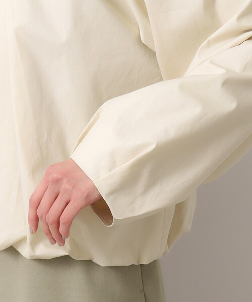 OPAQUE.CLIP（オペークドットクリップ）の「◆コットンタックZIPブルゾン【洗濯機洗い可】（ブルゾン・レディース・ナチュラル/ホワイト・38/40/42）」の22枚目の写真