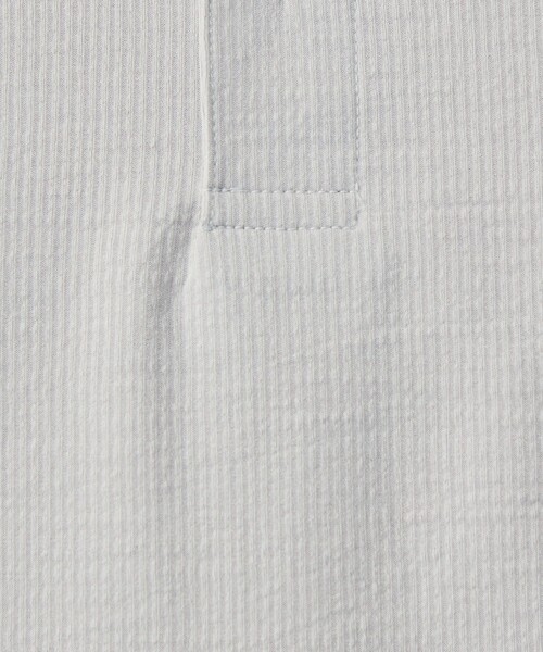 green label relaxing（グリーンレーベルリラクシング）の「サッカー ストライプ ボタンダウンカラー 半袖 ポロシャツ -吸水速乾-（ポロシャツ・メンズ・コバルトブルー/ネイビー/ライトグレー・S/M/L/XL/XXL）」の14枚目の写真