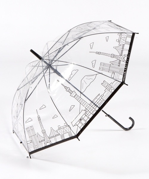 GLOBAL WORK（グローバルワーク）の「軽量プリントビニ傘/989734（長傘・レディース・ブルー系その他/クリアブラック/ベージュ系その他/パープル系その他2/ドット・ONE SIZE）」の7枚目の写真