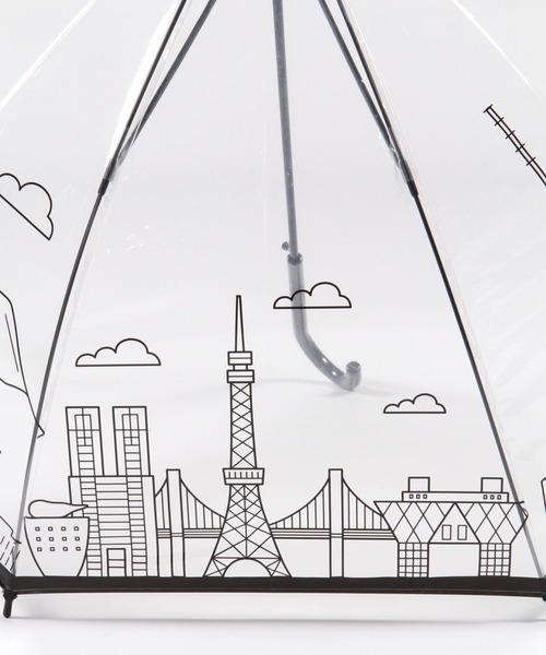 GLOBAL WORK（グローバルワーク）の「軽量プリントビニ傘/989734（長傘・レディース・ブルー系その他/クリアブラック/ベージュ系その他/パープル系その他2/ドット・ONE SIZE）」の19枚目の写真