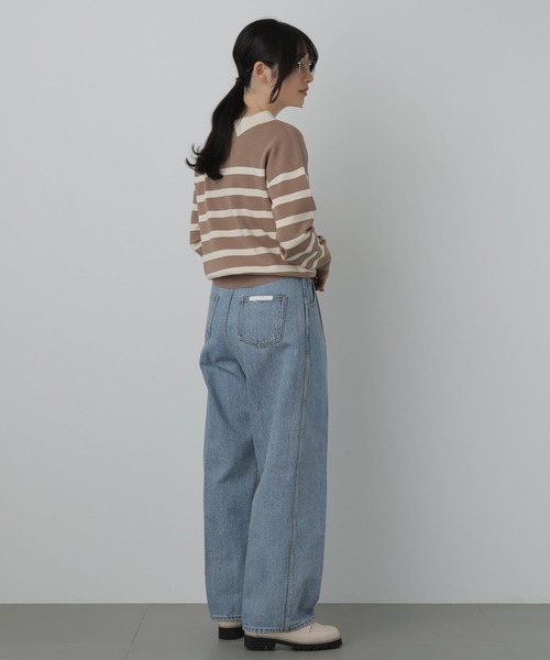 saloon（サルーン）の「SALOON(サルーン)/センタプレスストレートデニム（デニムパンツ・レディース・ライトブルー・SMALL/MEDIUM）」の22枚目の写真