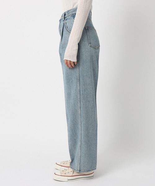 saloon（サルーン）の「SALOON(サルーン)/センタプレスストレートデニム（デニムパンツ・レディース・ライトブルー・SMALL/MEDIUM）」の10枚目の写真