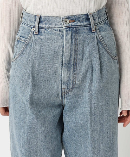 saloon（サルーン）の「SALOON(サルーン)/センタプレスストレートデニム（デニムパンツ・レディース・ライトブルー・SMALL/MEDIUM）」の12枚目の写真