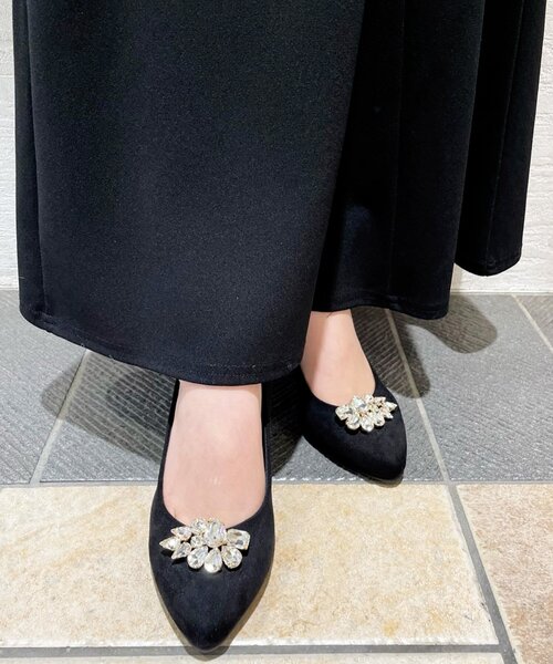 ESPERANZA(エスペランサ)の「ビジュー2Wayアーモンドトゥパンプス 結婚式二次会 パーティー 24SS(パンプス・レディース・ベージュ系/ピンク系5/グレー系/ブラック系・24.5cm/24.0cm/23.5cm/23.0cm/22.5cm/22.0cm)」の17枚目の写真
