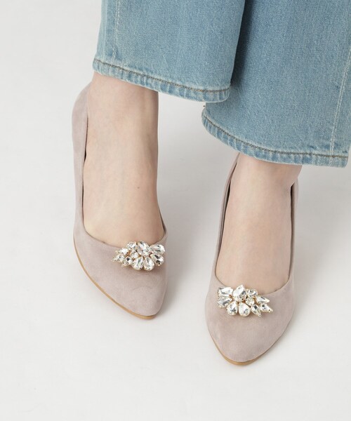 ESPERANZA(エスペランサ)の「ビジュー2Wayアーモンドトゥパンプス 結婚式二次会 パーティー 24SS(パンプス・レディース・ベージュ系/ピンク系5/グレー系/ブラック系・24.5cm/24.0cm/23.5cm/23.0cm/22.5cm/22.0cm)」の21枚目の写真
