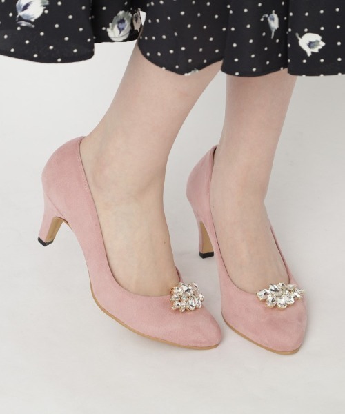 ESPERANZA(エスペランサ)の「ビジュー2Wayアーモンドトゥパンプス 結婚式二次会 パーティー 24SS(パンプス・レディース・ベージュ系/ピンク系5/グレー系/ブラック系・24.5cm/24.0cm/23.5cm/23.0cm/22.5cm/22.0cm)」の7枚目の写真