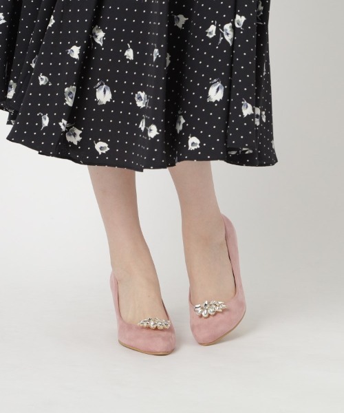 ESPERANZA(エスペランサ)の「ビジュー2Wayアーモンドトゥパンプス 結婚式二次会 パーティー 24SS(パンプス・レディース・ベージュ系/ピンク系5/グレー系/ブラック系・24.5cm/24.0cm/23.5cm/23.0cm/22.5cm/22.0cm)」の8枚目の写真