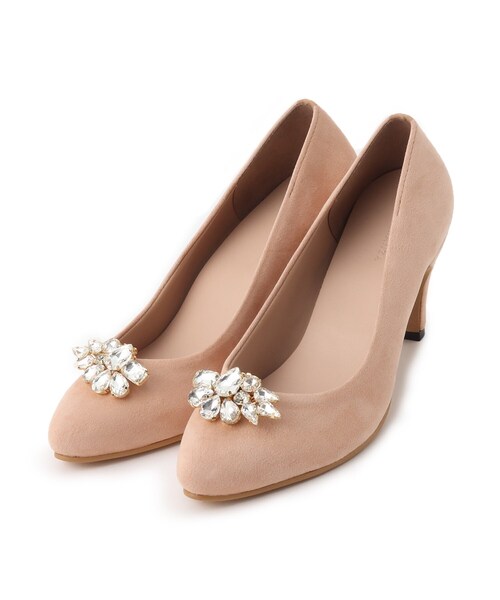 ESPERANZA(エスペランサ)の「ビジュー2Wayアーモンドトゥパンプス 結婚式二次会 パーティー 24SS(パンプス・レディース・ベージュ系/ピンク系5/グレー系/ブラック系・24.5cm/24.0cm/23.5cm/23.0cm/22.5cm/22.0cm)」の11枚目の写真