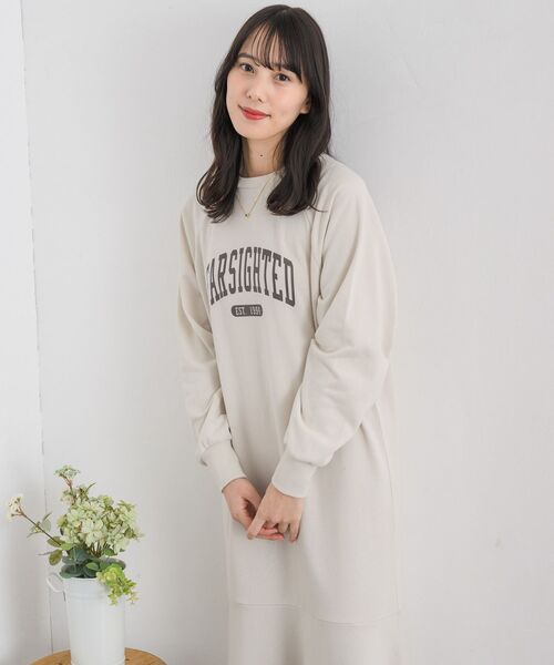 RETRO GIRL(レトロガール)の「マーメイドスウェットOP(ワンピース・レディース・ホワイト系その他/ナチュラル/チャコールグレー・FREE)」の9枚目の写真