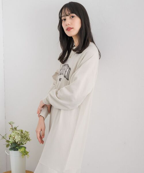RETRO GIRL(レトロガール)の「マーメイドスウェットOP(ワンピース・レディース・ホワイト系その他/ナチュラル/チャコールグレー・FREE)」の11枚目の写真