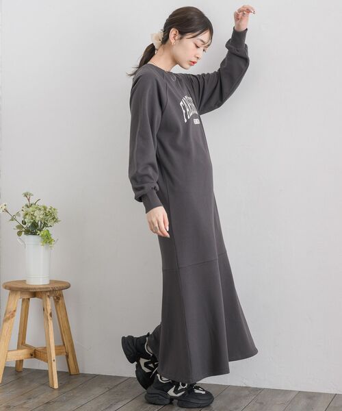 RETRO GIRL(レトロガール)の「マーメイドスウェットOP(ワンピース・レディース・ホワイト系その他/ナチュラル/チャコールグレー・FREE)」の22枚目の写真