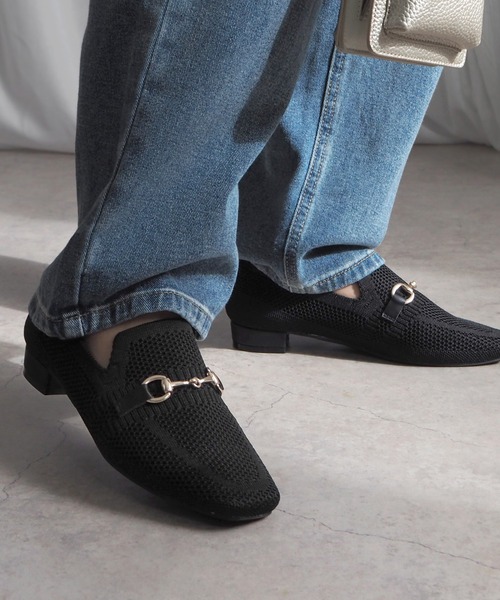 minia（ミニア）の「ニットビットローファー（ローファー・レディース・モカ/アイボリー/ブラック・S/M/L/LL）」の16枚目の写真