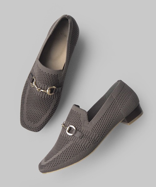 minia（ミニア）の「ニットビットローファー（ローファー・レディース・モカ/アイボリー/ブラック・S/M/L/LL）」の22枚目の写真