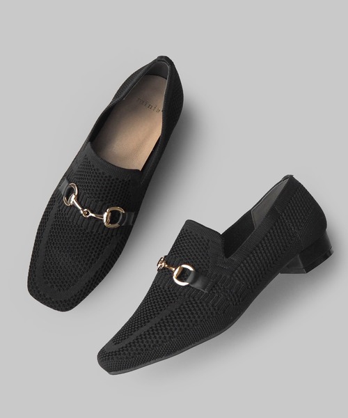 minia（ミニア）の「ニットビットローファー（ローファー・レディース・モカ/アイボリー/ブラック・S/M/L/LL）」の21枚目の写真