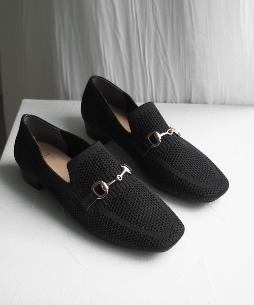 minia（ミニア）の「ニットビットローファー（ローファー・レディース・モカ/アイボリー/ブラック・S/M/L/LL）」の15枚目の写真