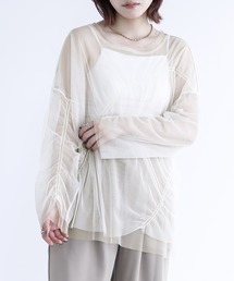 n'OrLABEL | 『シャーリングシアートップス』(Tシャツ/カットソー)